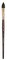 Princeton Series 4750 Neptune Synthetic Squirrel Brush-Short Handle Oval Wash 1/2"